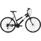 Bisan Thunder 47 cm V 26 Jant 18 Vites Mat Siyah Beyaz Kadın Dağ Bisikleti