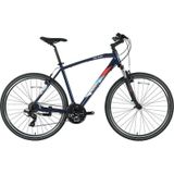 Bisan TRX 8100-23 46 cm V 28 Jant 21 Vites Mat Siyah Mavi Erkek Şehir Bisikleti