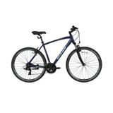 Bisan TRX 8100 700C 3x7 Vites Trekking Bisikleti Lacivert Yeşil Beyaz