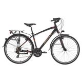 Bisan Trx 8100 City Şehir Bisikleti 46 cm V 700C 21 Vites Mat Siyah Kırmızı