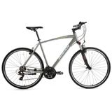 Bisan Trx 8100 Trekking Bisikleti 52 cm V 700C 21 Vites Açık Metalik Gri Yeşil Beyaz
