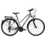 Bisan Trx 8200 City 700C Jant V-Fren Mor Beyaz Şehir Bisikleti 45 Kadro - Çok Renkli
