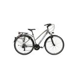 Bisan Trx 8200 Cıty Kadın Şehir Bisikleti 45Cm V 28 Jant 21 Vites Açık Metalik Gri Pembe Beyaz
