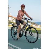 Bisan Trx 8200 City Şehir Bisikleti 45 Cm V 700C 21 Vites Açık Metalik Gri Beyaz Pembe