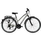 Bisan Trx 8200 City V Fren 21 Vites 28 Jant Şehir Bisikleti 45 cm Kadro Gri-Beyaz - Gri - Beyaz