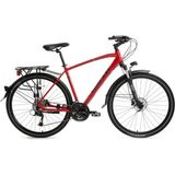 Bisan Trx 8500 City 700C Şehir Bisikleti – Alüminyum Kadro, Shimano Altus 27 Vites, Hidrolik Disk Fren - Mat Kırmızı - Siyah
