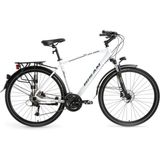 Bisan Trx 8500 Cıty Erkek Şehir Bisikleti 46CM Hd 28 Jant 27 Vites Mat Beyaz Lacivert - Çok Renkli