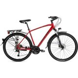 Bisan Trx 8500 Cıty Erkek Şehir Bisikleti 46CM Hd 28 Jant 27 Vites Mat Kırmızı Siyah - Çok Renkli
