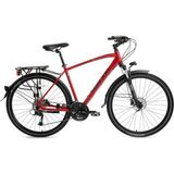 Bisan Trx 8500 Cıty Erkek Şehir Bisikleti 56CM Hd 28 Jant 27 Vites Mat Kırmızı Siyah - Çok Renkli