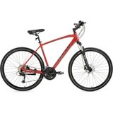 Bisan Trx 8500 Erkek Şehir Bisikleti 50CM Hd 28 Jant 27 Vites Mat Kırmızı Siyah - Çok Renkli