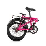 BİSAN TWIN KATLANIR BİSİKLET 32 CM V FREN 20 JANT 1 VİTES METALİK PEMBE PEMBE - SİYAH