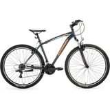 Bisan V-24 Kadro:18 Inc-46 cm Vites: 3x7 Tekerlek:26 Inc Bisiklet - Mat Siyah - Kırmızı