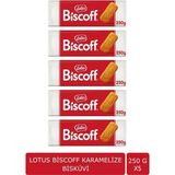 Biscoff Karamelize Bisküvi 250 gr x 5’li Paket – Lotus Biscoff Original