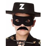 Bisepetim Çocuk Boy Siyah Renk Zorro Maske Seti