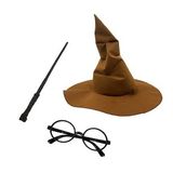 Bisepetim Harry Potter Şapkası + Harry Potter Asası + Harry Potter Gözlüğü