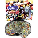 Bisepetim Vagon Misket 5255 Renkli Cam Misketler ile Strateji ve Zeka Geliştirici Oyun +1 Yaş