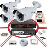 Bises 3' Lü 5 Mp 1940P Sensör 6 Megapiksel Sony Lens Metal Kasa Ip Güvenlik Kamerası Seti_bs 748IP - Beyaz