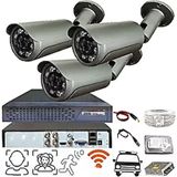 Bises 3'lü BS 236 5 Megapiksel Sony Lens 1080p 36 IR LED Metal Kasa Güvenlik Kamerası Seti