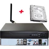 Bises 4 Kanal Wi-Fi ve 250 GB Hdd'li 5 Mp H265+ 1080P Hibrit Araç, Insan ve Yüz Tanımalı Xmeye Kayıt Cihazı_bs 104XMEYE