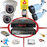 Bises 4' Lü 5 Megapiksel Sony Lens 1080P 36 Ir LED Güvenlik Kamerası Seti_bs 236+D136