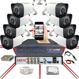 Bises 8 Kameralı Araç,yüz ve Insan Tanımalı Hareket Algılayan 5 Mp Lens 36 Ir LED Güvenlik Kamerası Seti 436 - Beyaz