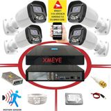 Bises BS 2304W 5 MP Lens 4 Warm Gece Renkli Gösteren Hareket Algılamalı Güvenlik Kamera Seti - 4 Kameralı