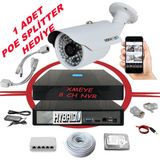 Bises BS 748IP 5 MP 1940p 6 Megapiksel Sony Lens Metal Kasa Ip Güvenlik Kamerası Seti - 1 Kameralı