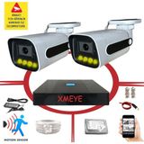 Bises BS 784W 5MP Sony Lens 4 Warm LED Gece Renkli Gösteren Güvenlik Kamerası Seti - 2 Kameralı