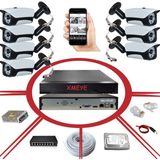 Bises BS548 7'li 5 mp 1940p Sensör 6 mp Lens IP Güvenlik Kamerası Seti