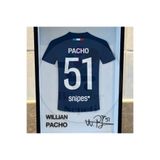 Bi'şeyler Sepeti Willian Pacho - Paris Saint Germain - Forma İmzalı Çerçeve Hediyelik 14x22 cm