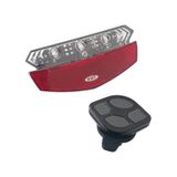Bisiklet Arka Stop Sağ Sol Sinyal Lambası Led Xc-199 Pil Dahil Gri - Siyah