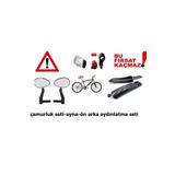Bisiklet Ayna Camurluk Aydinlatma Set Halinde 3 Parca
