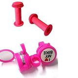 BİSİKLET AYNALI ZİL PEMBE & PEMBE ELCİK ANTİBAKTERİYEL SET HALİNDE