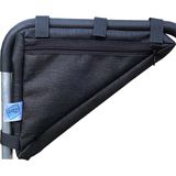 Bisiklet Çantası Üçgen Kadro Arası Suluk Hazneli 2.5 Lt. Kapasite - 20X25X30 Cm - Füme