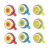 BİSİKLET ÇİÇEKLİ ZİL 9 LU EKONOMİK PAKET (3 RENK)
