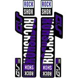 Bisiklet Dünyam Rockshox Bisiklet Maşa Sticker Çıkartma Mor [2ADET]