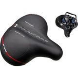 Bisiklet E-Bike Oversıze Geniş Yumuşak Sele Ekstra Yaylı - Siyah - std