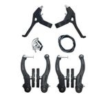 BİSİKLET FREN TAKIMI V-BRAKE (PLASTİK) SİYAH TAKIM