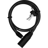 Bisiklet Halat Zincir Kilidi 65 Cm Çelik Kilit Çap 10 Mm Ø Hırsız Önleme Güvenlik 1 Adet