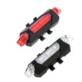Bisiklet Işığı LED Stop Arka İkaz Işık Lamba USB Şarjlı 4 Mod BEYAZ IŞIKLI