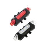 Bisiklet Işığı Led Stop Arka Ikaz Işık Lamba Usb Şarjlı 4 Mod Kırmızı Işıklı Siyah