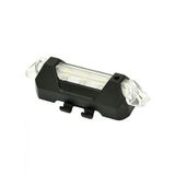Bisiklet Işığı Led Stop Arka Ikaz Lamba Işık Usb Şarjlı 4 Mod beyaz-kırmızı ledli