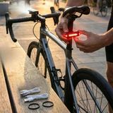 Bisiklet Işık Seti – Usb Şarjlı Led Ön Far + Arka Stop Lambası, Su Geçirmez Bisiklet Aydınlatma Seti (5570)