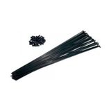 Bisiklet Jant Teli 2 MM x 275 Çift Kat Jant 36 Adet - Siyah