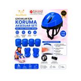 Bisiklet Kaykay Paten Çocuk Kaskı Ve Dizlik Set MAVİ/MAVİ FRTXMLMAVİ/MAVİ159150014f433