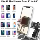 Bisiklet Motosiklet ve Scooter Için Gidon Uyumlu Telefon Tutucu 4-6.8 Modellere Uyumlu Kolay Kurulum ve Kullanım 146A-HL - standart