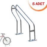 Bisiklet Park Standı Bisiklet Parkı Tekli Bisiklet Park Yeri Alanı Demiri 5 Adet Gri