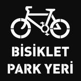 Bisiklet Park Yeri Şablonu Otopark Boya Şablonu Bisiklet Sembolü İşareti 100X100 Cm