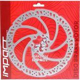 Bisiklet Rotor - 180 Mm, 6 Vida, Yrt-06, Kartlı - Gümüş