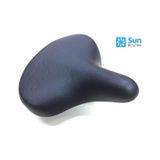 Bisiklet Sele Ultra Geniş E-Bıke&Bisiklet Uyumlu Elastomer Yaylı 27 x 24 CM Siyah